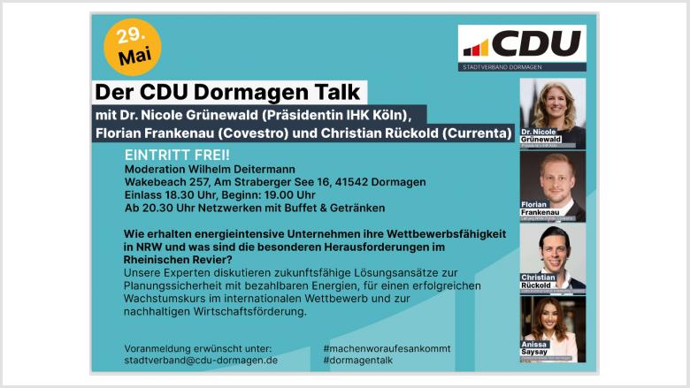 29. Mai Dormagen Talk