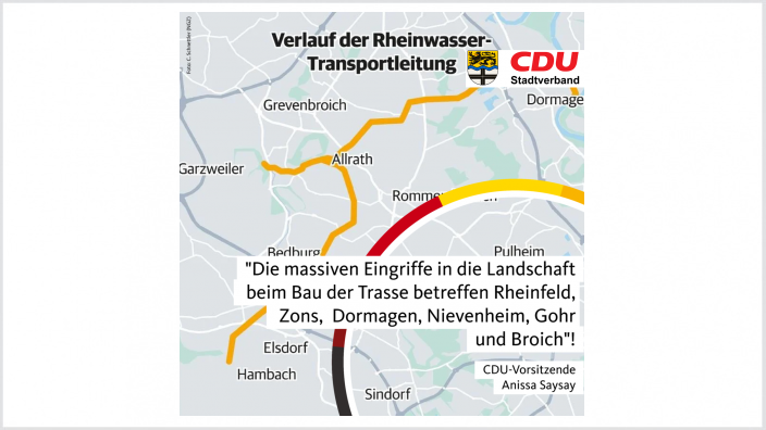 Bau einer Rheinwassertransportleitung