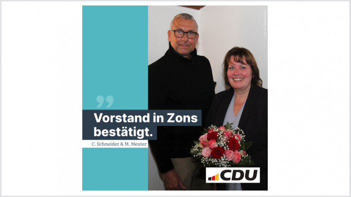 CDU Zons – Vorstand bestätigt